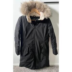 Ralph Lauren black parka coat women's size small